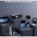 Smart WiFi 6 Bluetooth 5.0 Projector Native 1080P Full HD with Electric Focus, Built-in Netflix/YouTube/Prime Apps 800 ANSI Lumens Home Theater & Outdoor Movie Projector Model BL128 Plus